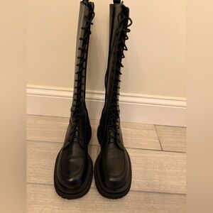 Magda Butrym Black Combat Boots